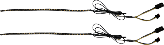 CUSTOM DYNAMICS Dual Color Light Strips - Fairing - Amber/White CD-LED-36-AW