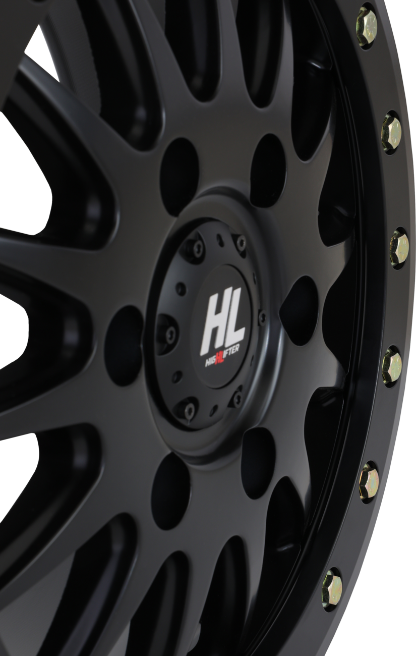 High Lifter HL24 15x7 Black Beadlock Wheel for Can-Am Maverick-R and Polaris 5-Lug Applications