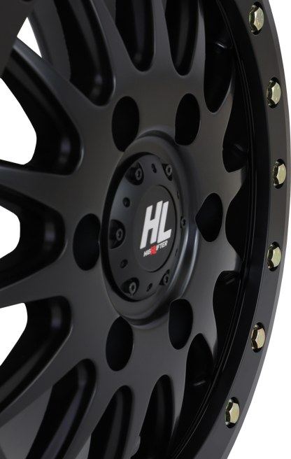 High Lifter HL24 15x7 Black Beadlock Wheel for Can-Am Maverick-R and Polaris 5-Lug Applications