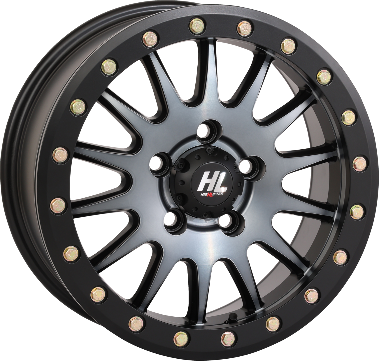 High Lifter HL24 15x7 Beadlock Wheel for Can-Am Maverick R and Polaris 5-Lug Applications