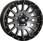 High Lifter HL25 15x7 Dark Tint Gray Wheel with Bolt-In Center Cap