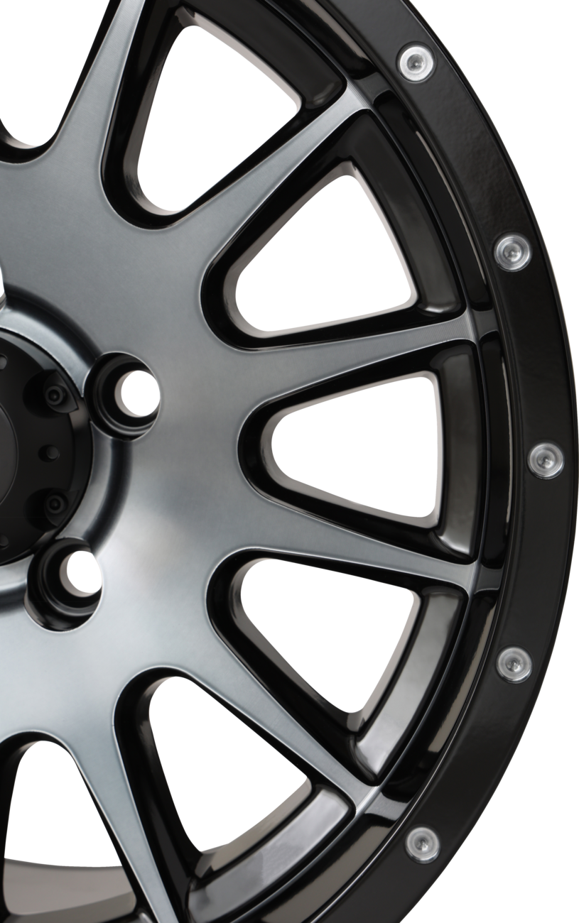 High Lifter HL25 15x7 Dark Tint Gray Wheel with Bolt-In Center Cap