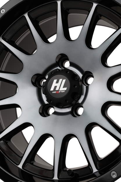 High Lifter HL25 15x7 Dark Tint Gray Wheel with Bolt-In Center Cap