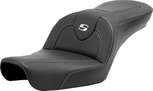 SADDLEMEN Roadsofa™ Seat - Carbon Fiber - without Backrest - FXD '96-'03 896-04-185