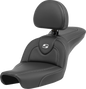 SADDLEMEN Roadsofa™ Seat - Carbon Fiber - with Backrest - FXD '96-'03 896-04-185BR