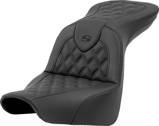 SADDLEMEN Roadsofa™ Seat - Lattice Stitch - without Backrest - FXLR/FLSB '18-'23 818-29-182