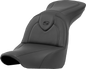 SADDLEMEN Roadsofa™ Seat - without Backrest - Black/Black Stitching - FXLR/FLSB '18-'23 818-29-187