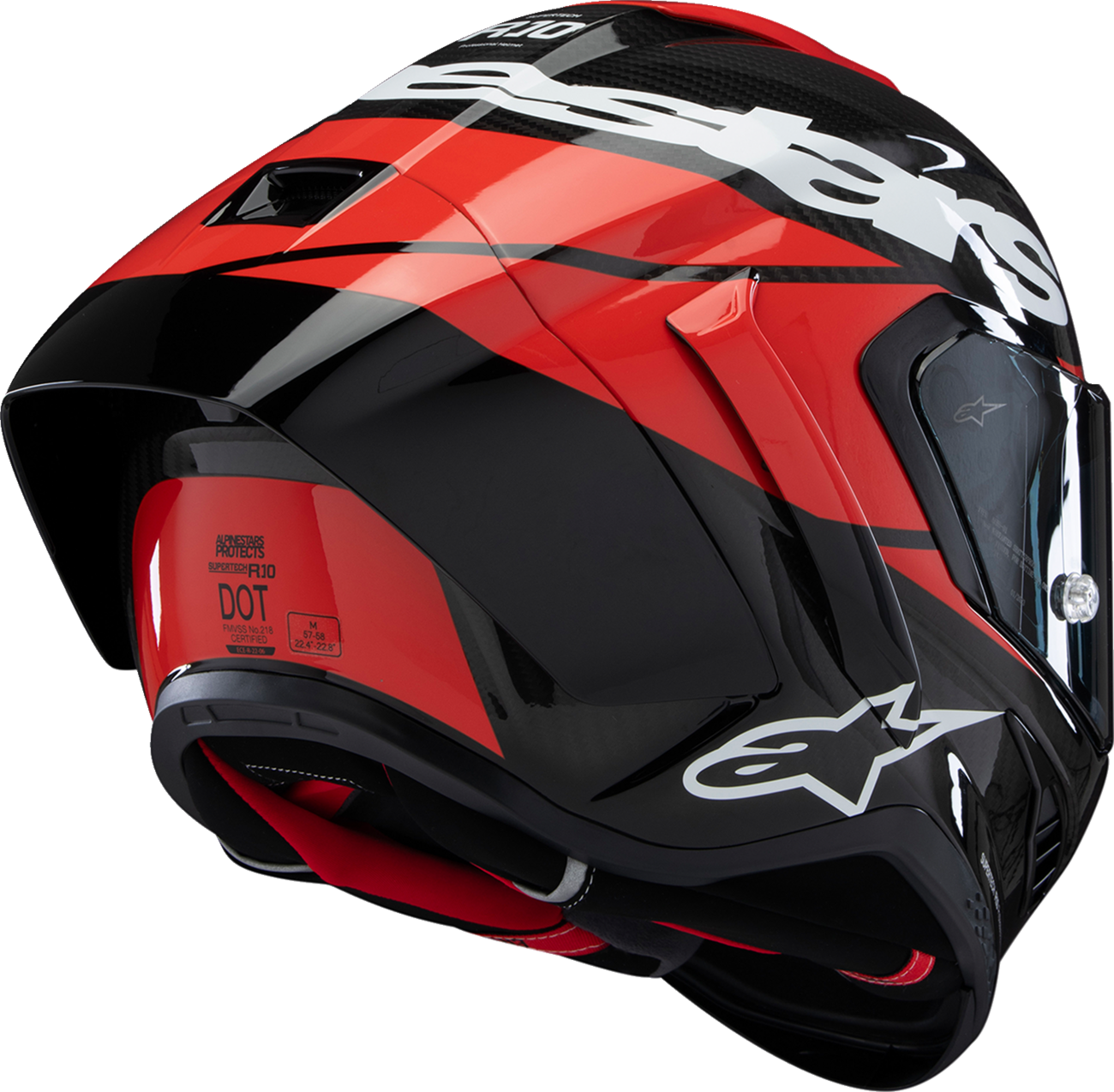 ALPINESTARS Supertech R10 Helmet - Element - Carbon/Red/White - XS 8200324-1363-XS