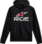 ALPINESTARS Ride 4.0 Pullover Hoodie - Black/Red/White - XL 1214-51820-1232-XL