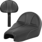 SADDLEMEN Dominator Seat - Black w/ Silver Stitching - XL '04-'22 807-03B-0042