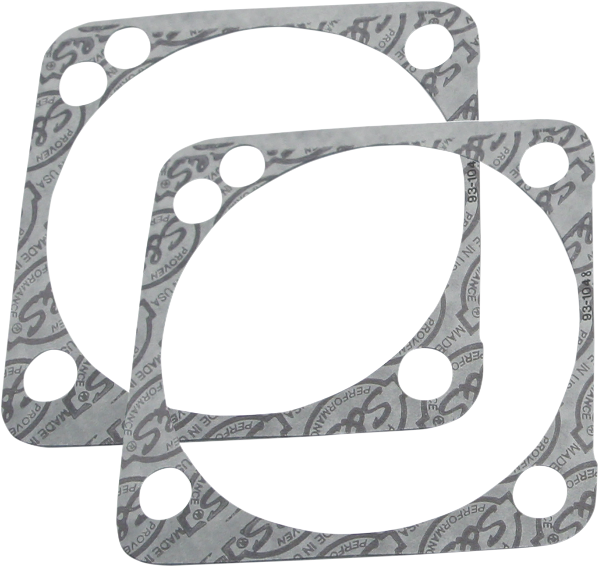 S&S CYCLE Base Gaskets - Front or Rear 4.125" - SSW - '99-'17 Twin Cam 930-0099