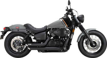 VANCE & HINES Shortshots Staggered Exhaust System - Black 48319