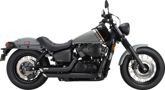 VANCE & HINES Shortshots Staggered Exhaust System - Black 48319