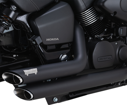 VANCE & HINES Shortshots Staggered Exhaust System - Black 48319