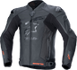 ALPINESTARS GP Plus R v4 Rideknit® Leather Jacket - Black/Black - US 46 / EU 56 3100324-1100-56