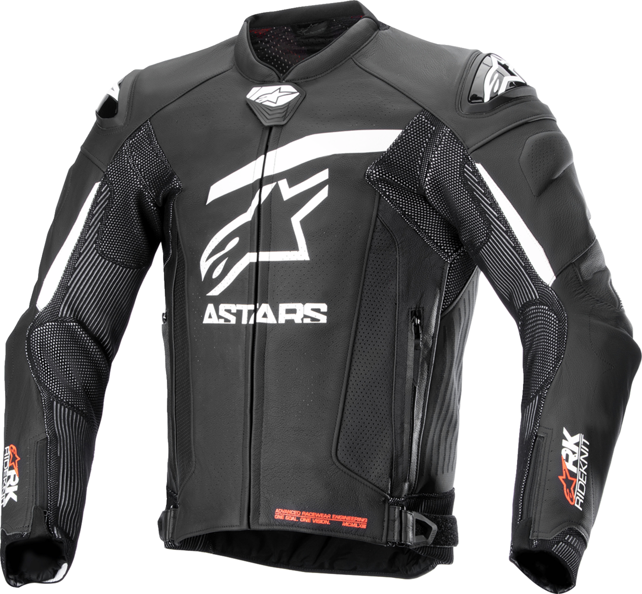 ALPINESTARS GP Plus R v4 Rideknit® Leather Jacket - Black/White - US 46 / EU 56 3100324-12-56