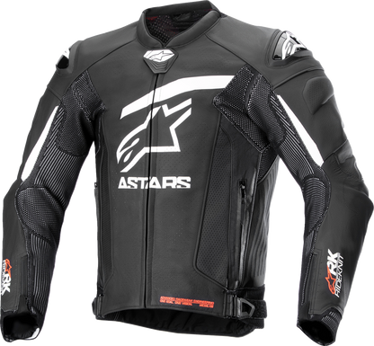 ALPINESTARS GP Plus R v4 Rideknit® Leather Jacket - Black/White - US 46 / EU 56 3100324-12-56