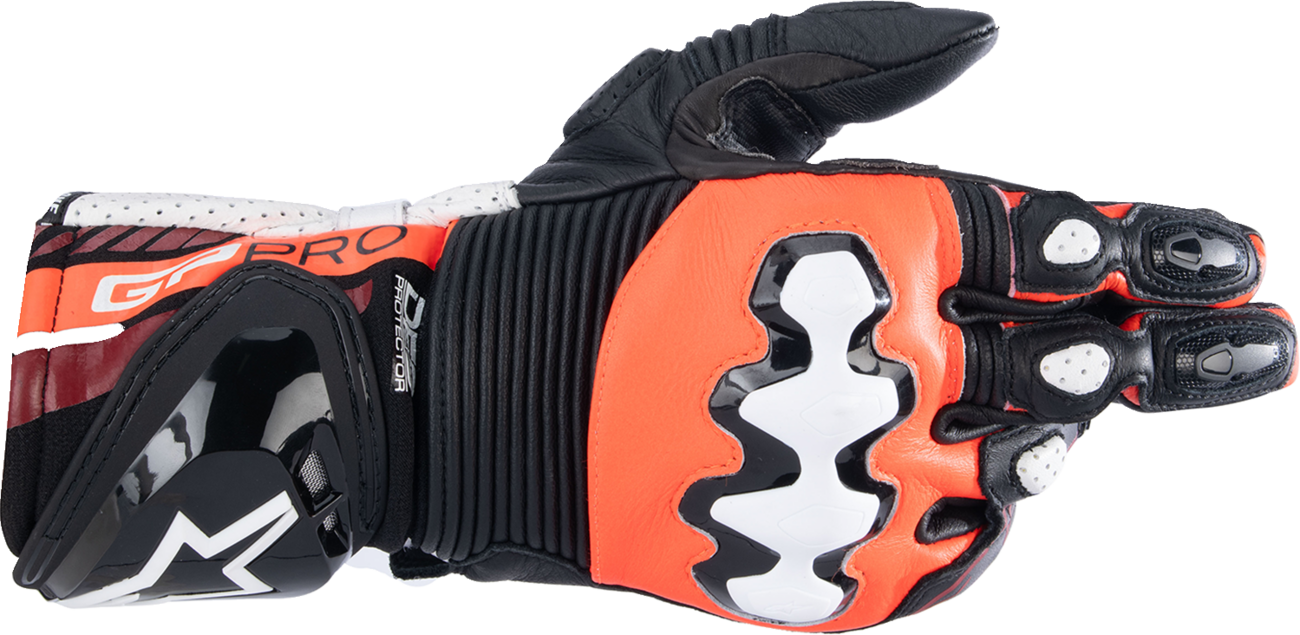 ALPINESTARS GP Pro R4 Gloves - Black/Fluo Red/White - Small 3556724-1321-S