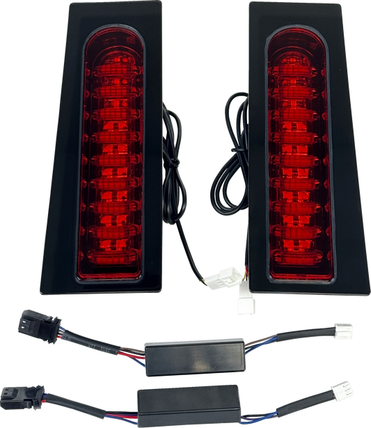 CUSTOM DYNAMICS ProBEAM® Auxiliary Fillerz® - Run/Brake/Turn - Red Lens - Gloss Black PB-FILL-23-RB