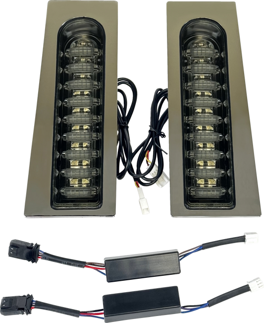 CUSTOM DYNAMICS ProBEAM® Auxiliary Fillerz® - Run/Brake/Turn - Smoke Lens - Chrome PB-FILL-23-SC