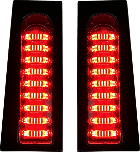 CUSTOM DYNAMICS ProBEAM® Auxiliary Fillerz® - Run/Brake/Turn - Smoke Lens - Gloss Black PB-FILL-23-SB