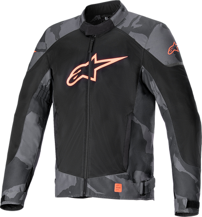 ALPINESTARS T-SP X Superair Jacket - Gray Camo/Red Fluo - Small 3302022-9133-S