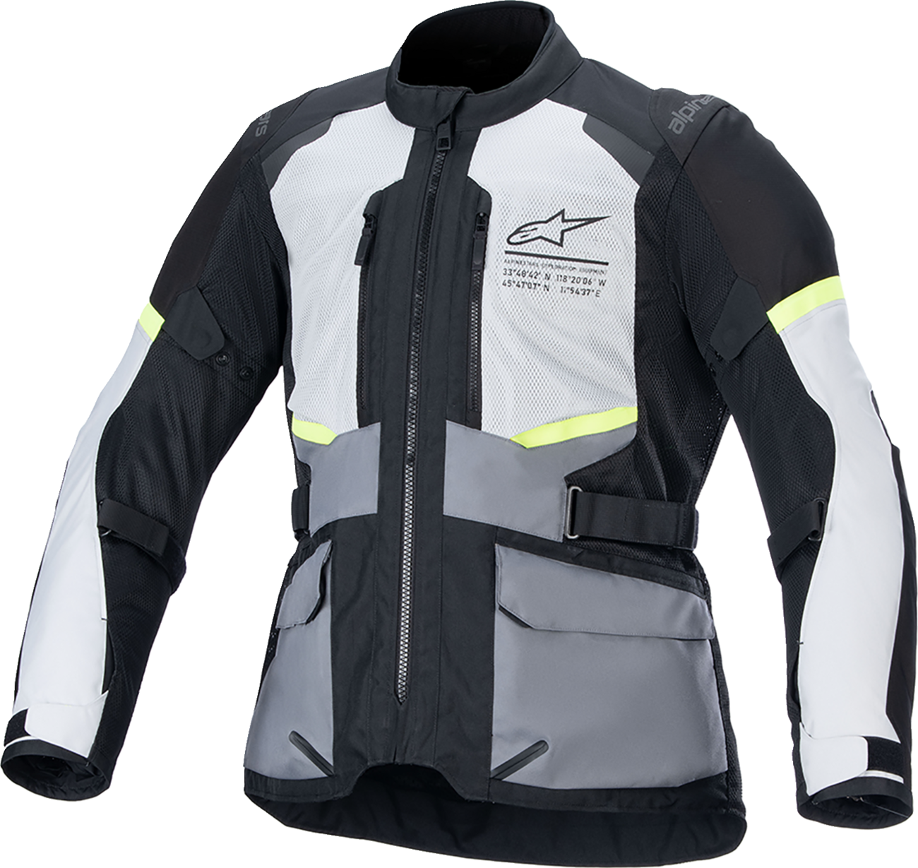 ALPINESTARS Andes Air Drystar® Jacket - Ice Gray/Dark Gray/Black - Small 3207924-9191-S