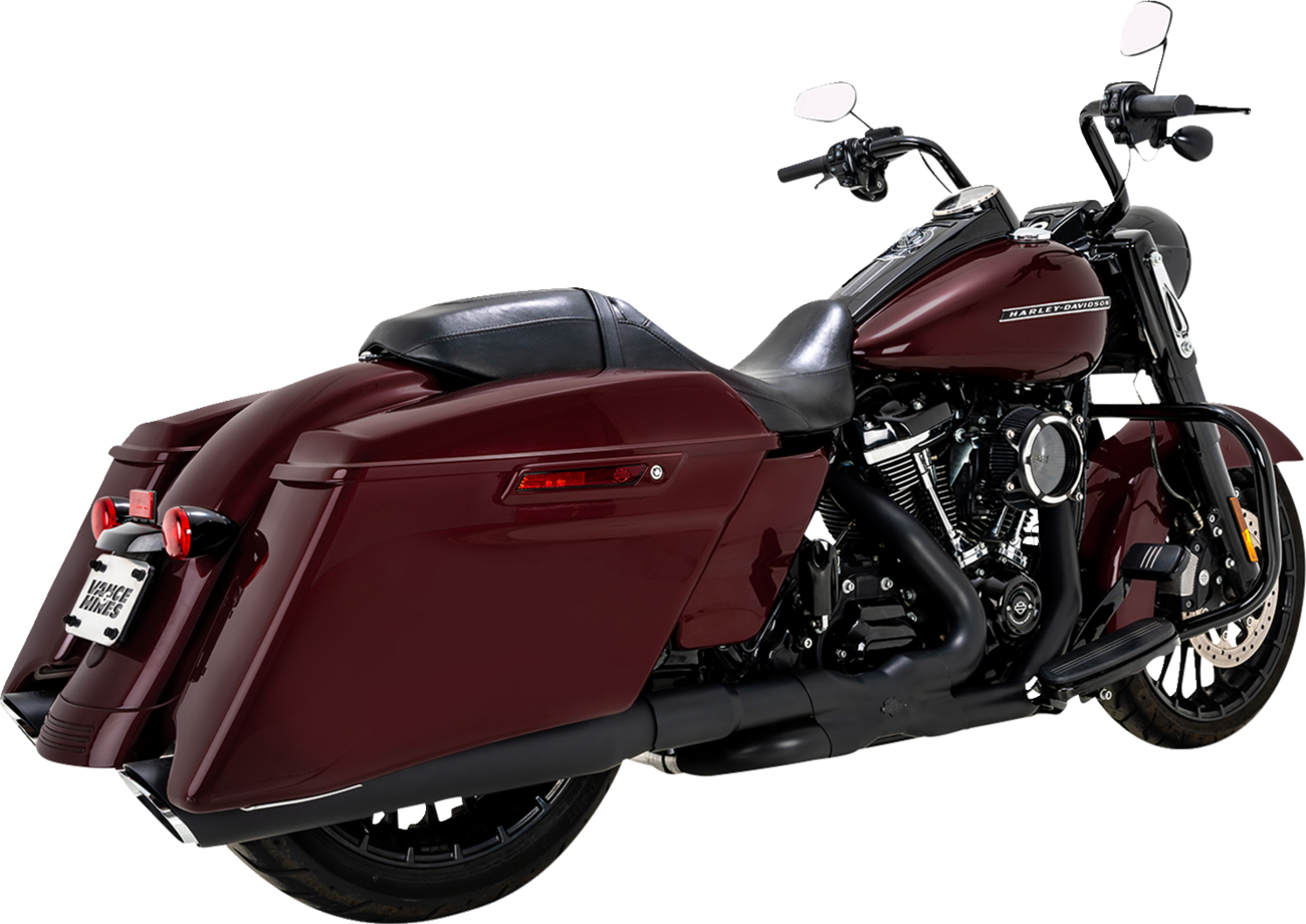 VANCE & HINES Twin Slash Slip-On Muffler - Black - FL 46672