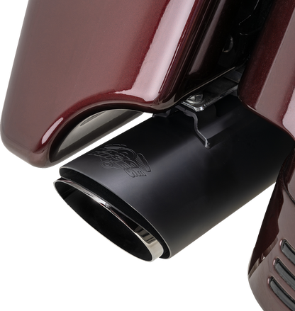 VANCE & HINES Twin Slash Slip-On Muffler - Black - FL 46672