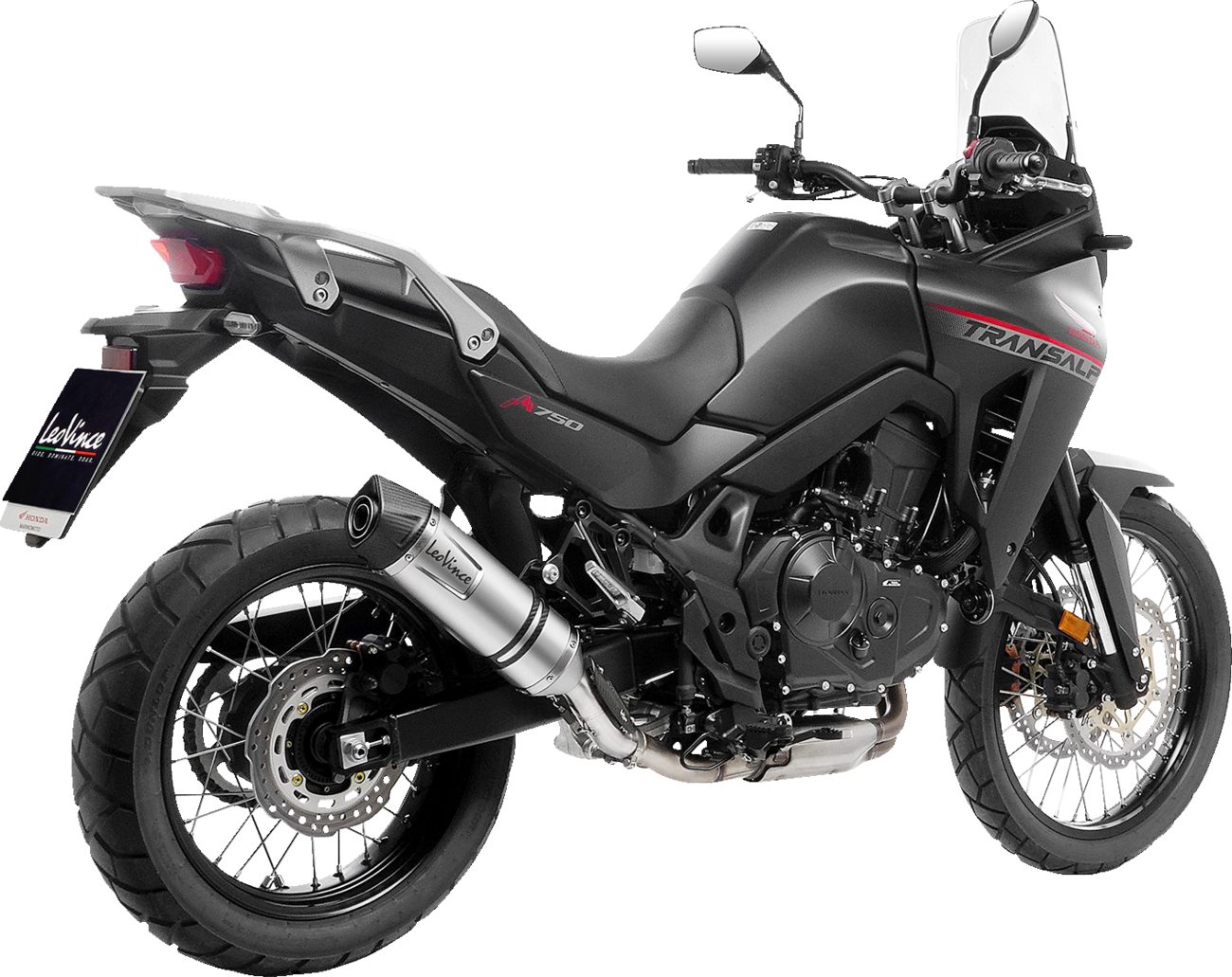 LEOVINCE LV One Slip-On Muffler - Black - Honda XL750 Transalp 14440EBU