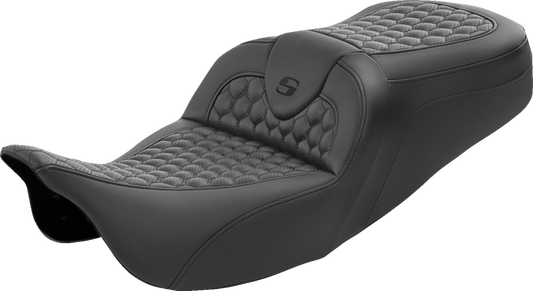 SADDLEMEN RoadSofa™ Seat - Honeycomb - without Backrest - FL '08-'24 808-07B-189