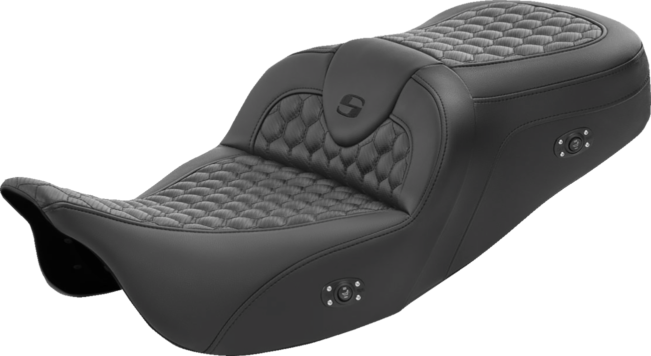 SADDLEMEN RoadSofa™ Seat - Honeycomb - without Backrest - Heated - FL '08-'23 808-07B-189HCT