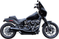 S&S CYCLE 2-into-1 Qualifier Exhaust System - 50-State - Black - Softail 550-1104