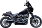 S&S CYCLE 2-into-1 Qualifier Exhaust System - Race Only - Guardian Black 550-1106