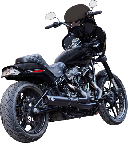 S&S CYCLE 2-into-1 Qualifier Exhaust System - 50-State - Black - Softail 550-1104