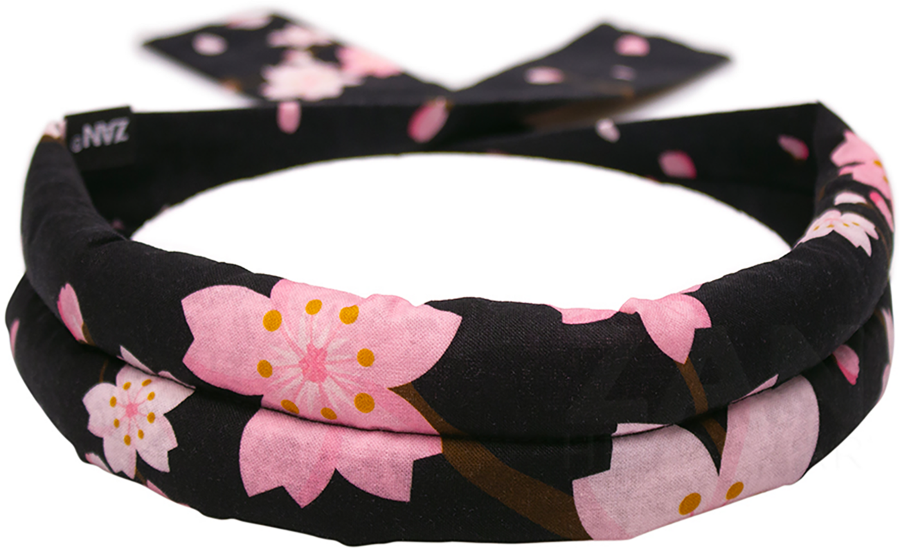 ZAN HEADGEAR Cotton Cooldanna® Sugar Blossom DC451 - Reusable Cooling Head and Neck Wrap