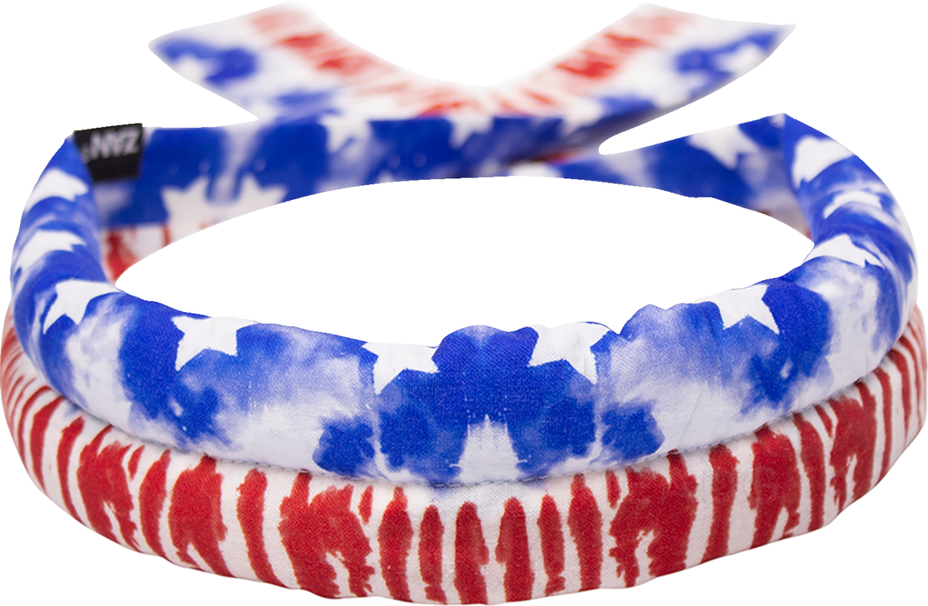 ZAN HEADGEAR Cotton Cooldanna® Stars and Stripes DC602 - Reusable Cooling Head and Neck Wrap
