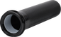 THRASHIN SUPPLY CO. Throttle Tube - Knurled - 1" - TBW - Black TSC-2704-1