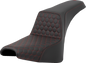 SADDLEMEN Step-Up Seat - Honeycomb - Red Stitching - FXBB/FXST '18-'24 818-30-17704