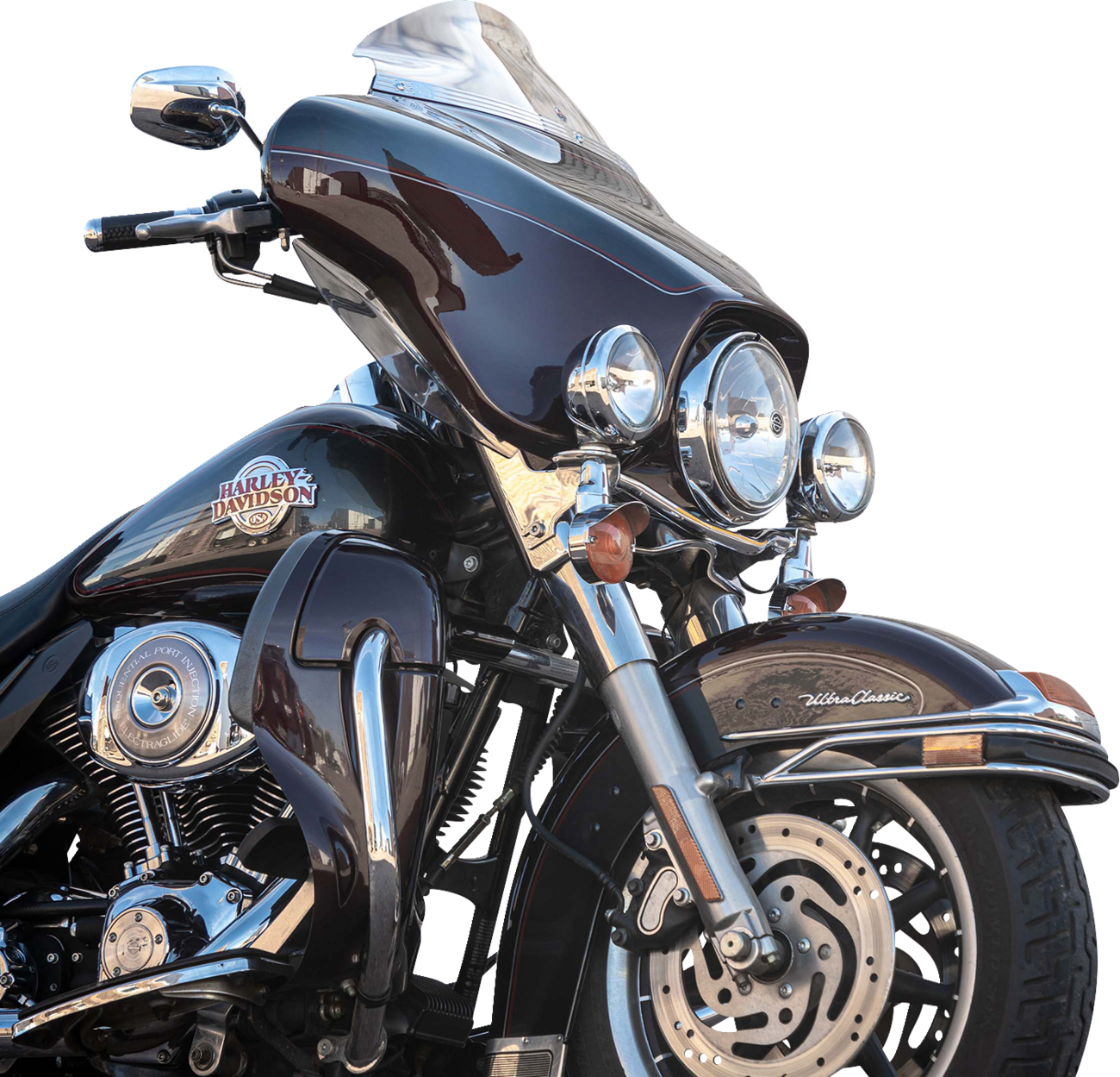 KLOCK WERKS Flare® Windshield - 6-1/2" - Clear - '96-'13 FLH KWW-01-0701