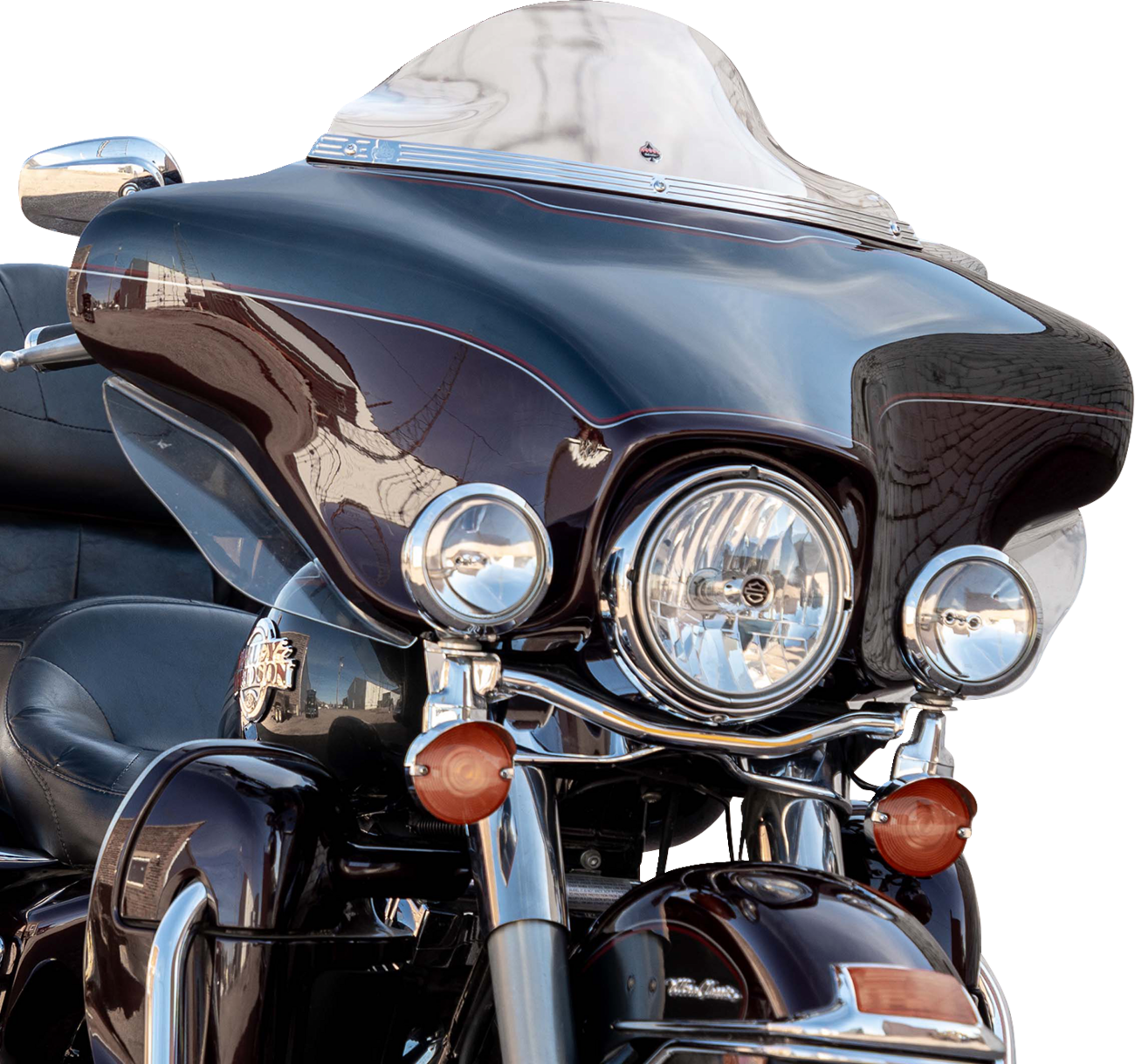 KLOCK WERKS Flare® Windshield - 6-1/2" - Clear - '96-'13 FLH KWW-01-0701