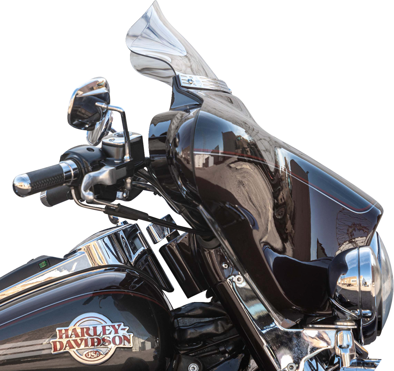 KLOCK WERKS Flare® Windshield - 6-1/2" - Clear - '96-'13 FLH KWW-01-0701