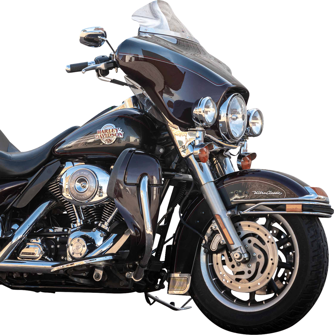 KLOCK WERKS Flare® Windshield - 6-1/2" - Clear - '96-'13 FLH KWW-01-0701
