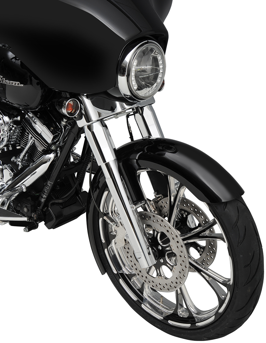 PERFORMANCE MACHINE (PM) Fork Leg Kit - Chrome - Lower - Dual Disc - '08-'13 0208-2056-CH