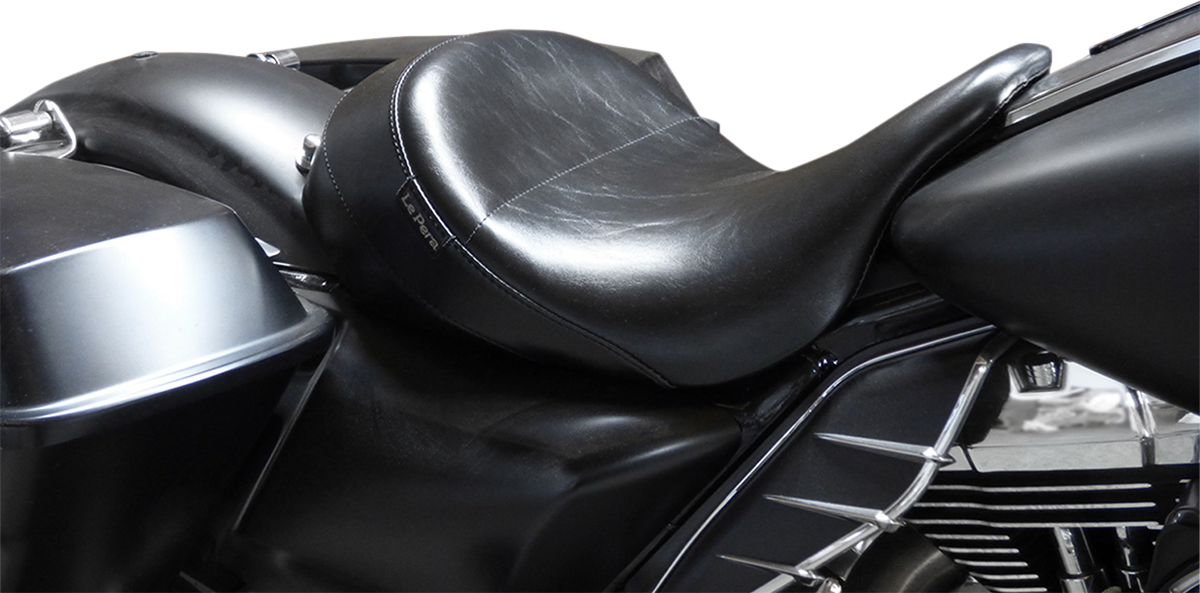 LE PERA Aviator Up Front Solo Seat - Smooth - Black - FL '08-'24 LKU-017