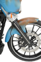 PERFORMANCE MACHINE (PM) Fork Leg Kit - Black - Lower - Dual Disc - Contrast Cut - '14-'20 FL 0208-2096-BM