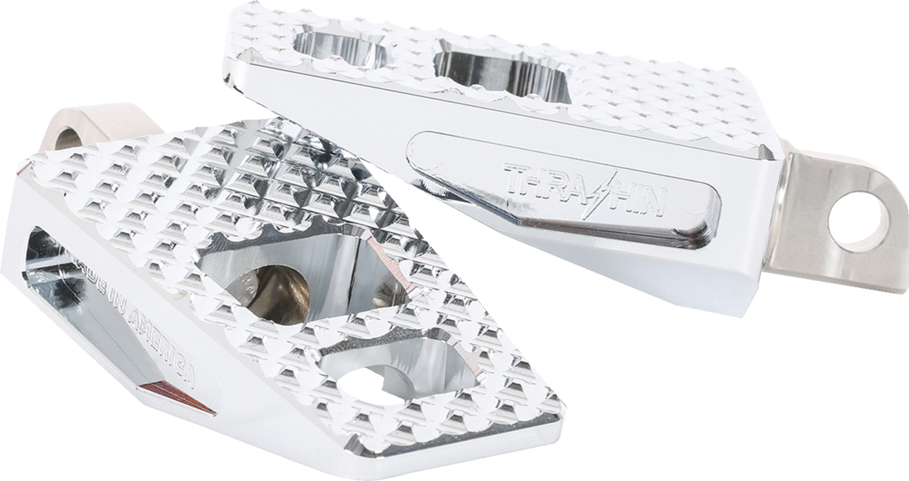 THRASHIN SUPPLY CO. P-54 Foot Pegs - Front/Rear - Chrome TSC-2020-3-D
