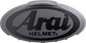 ARAI HELMETS 3D Arai Logo Duct - Metal Silver/Gray 102111