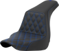 SADDLEMEN Step-Up Seat - Front Lattice Stitch - Blue Stitch - FXLR/FLSB '18-'24 818-29-17201