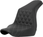SADDLEMEN Step-Up Seat - Front Lattice Stitch - Gray Stitch - FXLR/FLSB '18-'24 818-29-17202